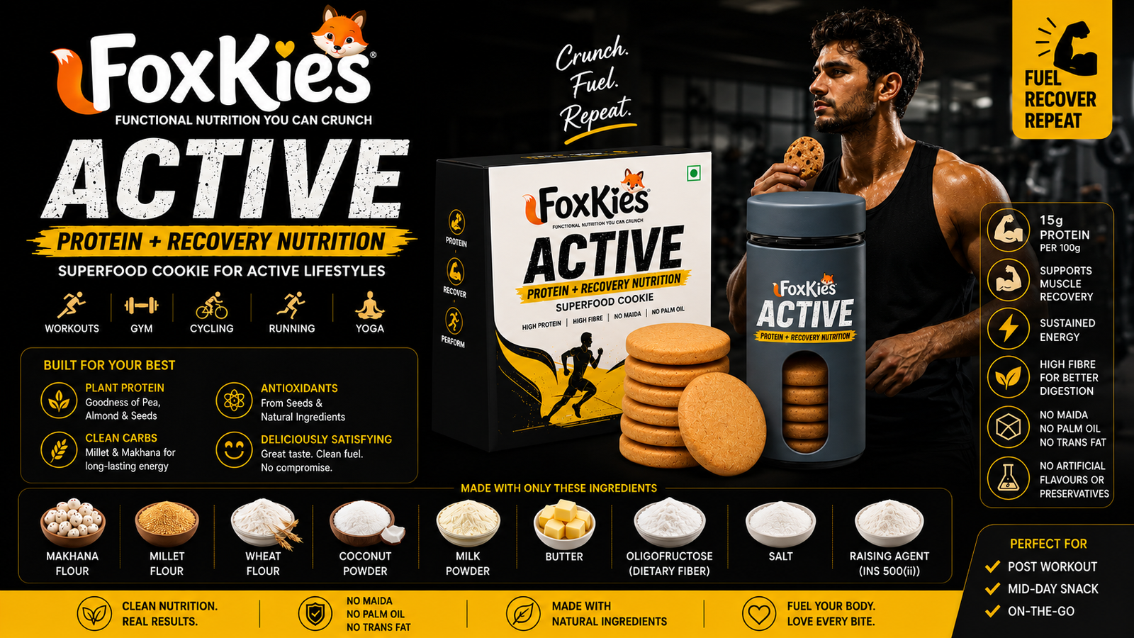 FoxKies ACTIVE — Snacking for Active Days