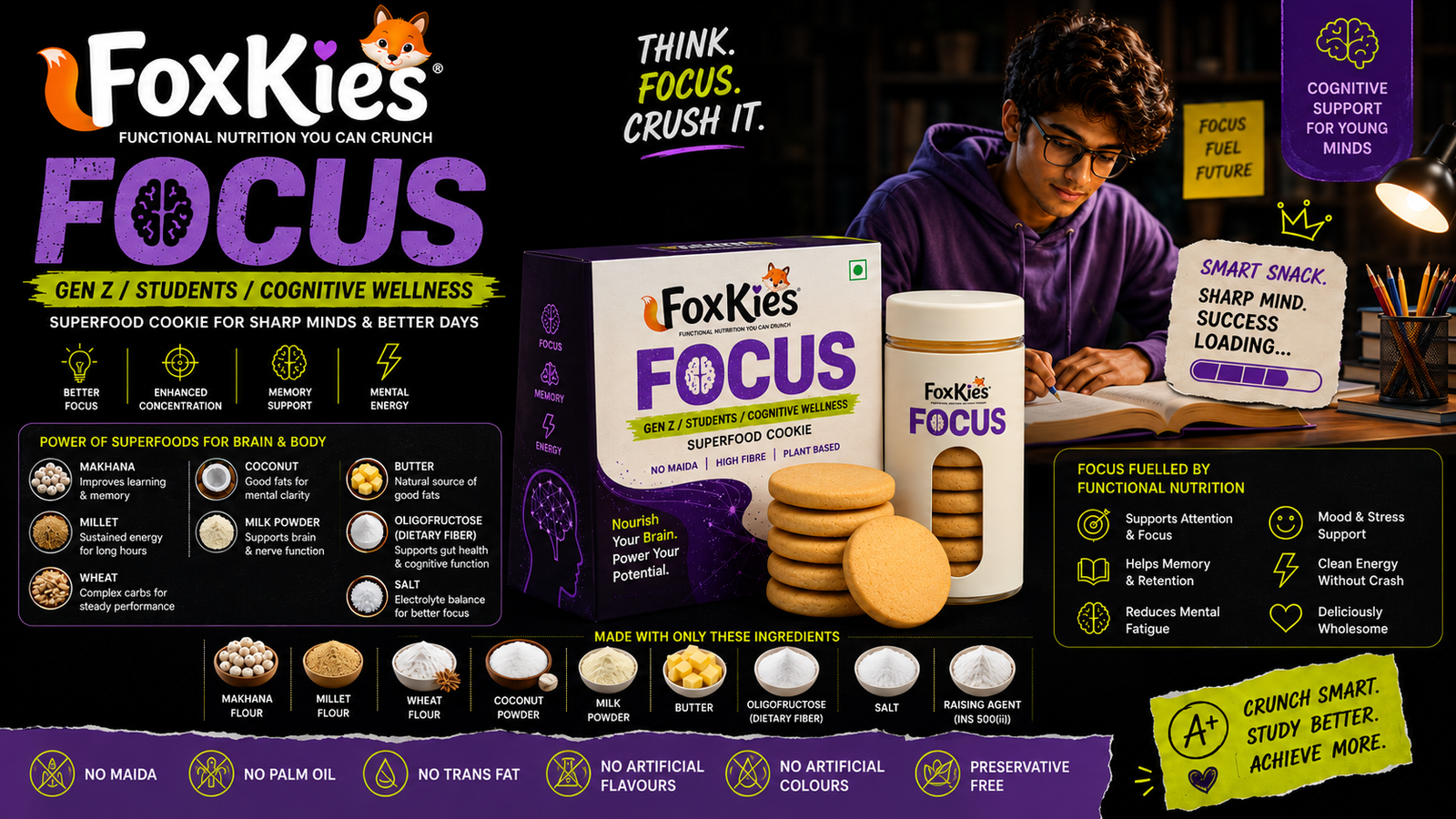 FoxKies FOCUS — Clean Snacking for the Always-On